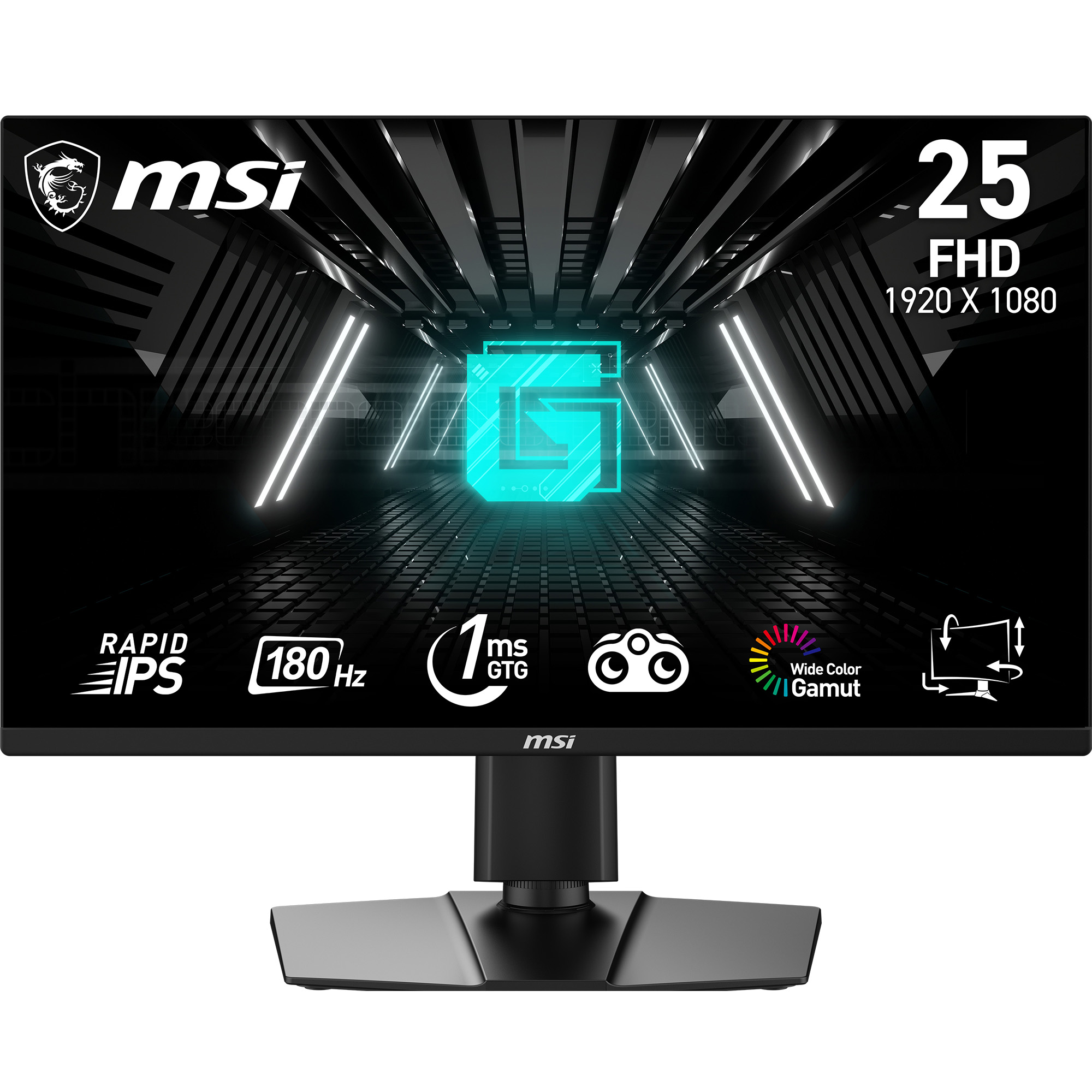 MSI 25" 180 Hz Rapid IPS FHD Gaming Monitor 1920 x 1080 G255PF E2